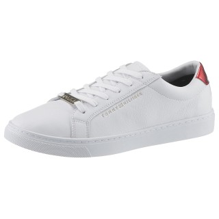 Tommy Hilfiger Sneaker "ESSENTIAL SNEAKER", Tommy Hilfiger Schriftzug außen, Freizeitschuh, Halbschuh, Schnürschuh