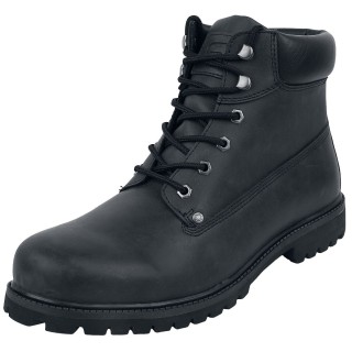Boot für Männer  schwarz "Schwarze Boots mit Schnürung" von RED by EMP