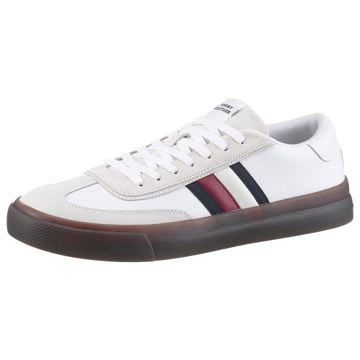 Tommy Hilfiger Sneaker "TH CUPSET TERRACE", Freizeitschuh, Halbschuh, Schnürschuh mit seitlichen Streifen