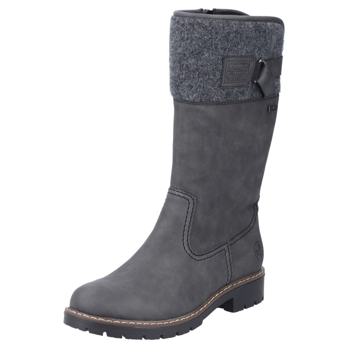 Rieker Winterstiefel, Boots, Blockabsatz, mit wasserabweisender riekerTEX-Membran
