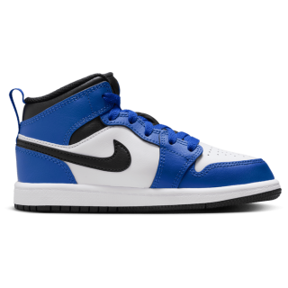 Jordan Aj1 Mid Unisex Schuhe - Blau - Größe: 27.5 - Netz/Synthetik - Foot Locker