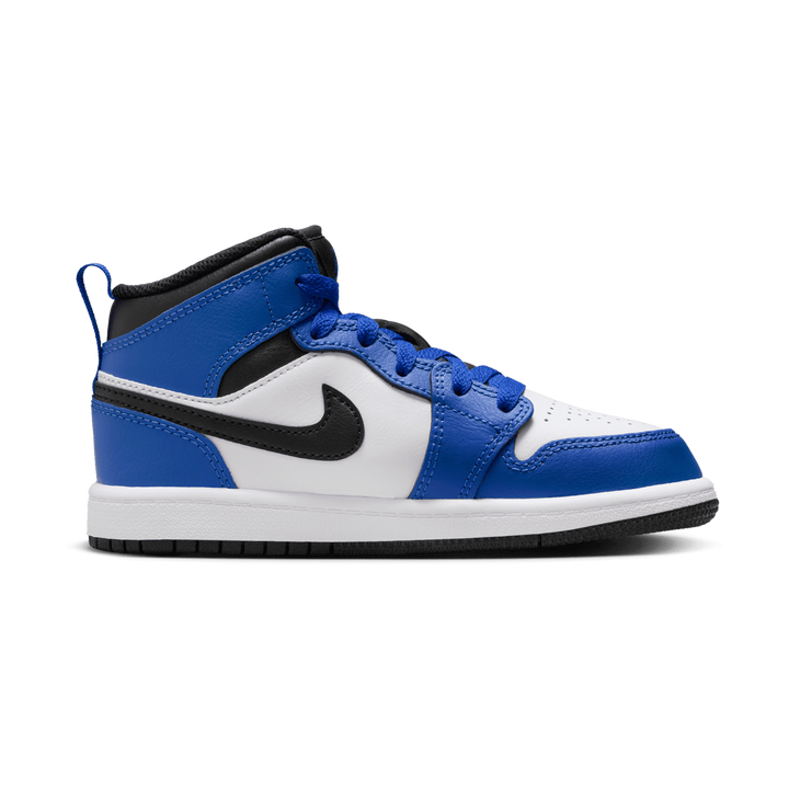 Jordan Aj1 Mid Unisex Schuhe - Blau - Größe: 27.5 - Netz/Synthetik - Foot Locker