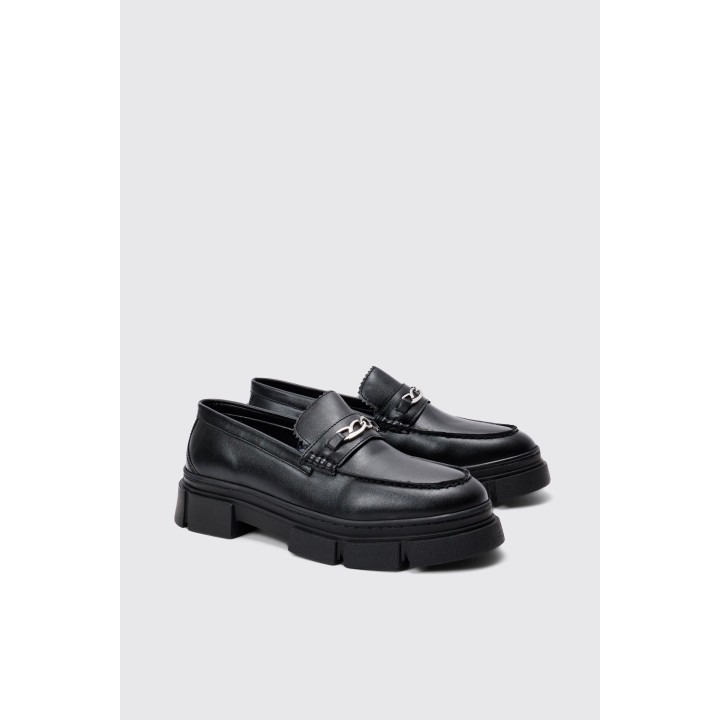 Loafer mit dicker Sohle - Schwarz - 41, Schwarz