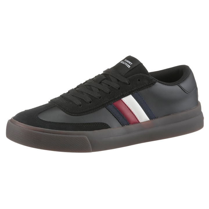Tommy Hilfiger Sneaker "TH CUPSET TERRACE", Freizeitschuh, Halbschuh, Schnürschuh mit seitlichen Streifen