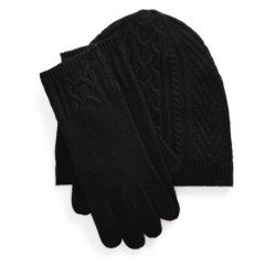 Set Mütze, Schal und Handschuhe LAUREN RALPH LAUREN 454960056002 Schwarz