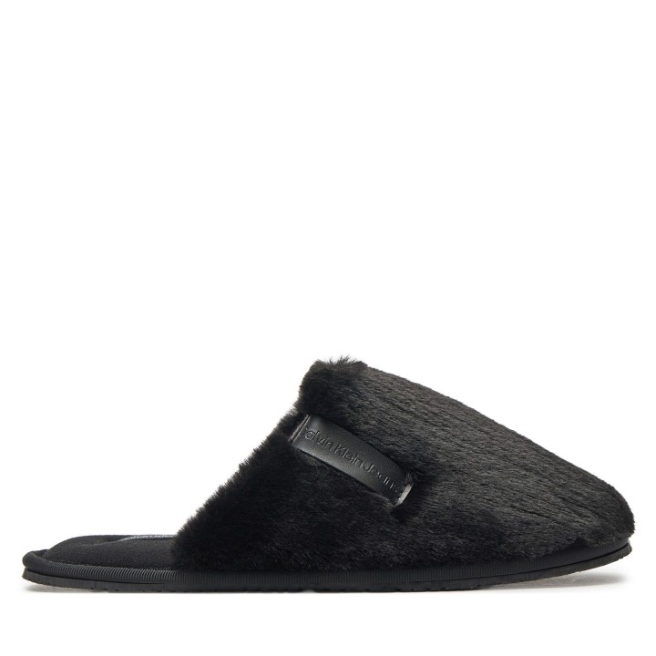 Hausschuhe Calvin Klein Jeans Hotel Slipper Fur After Glow YW0YW01593 Schwarz