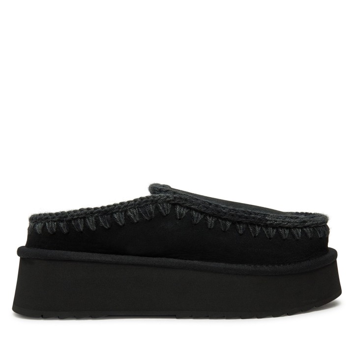 Hausschuhe Mou Clog Eskimo Platform FW681004A Schwarz