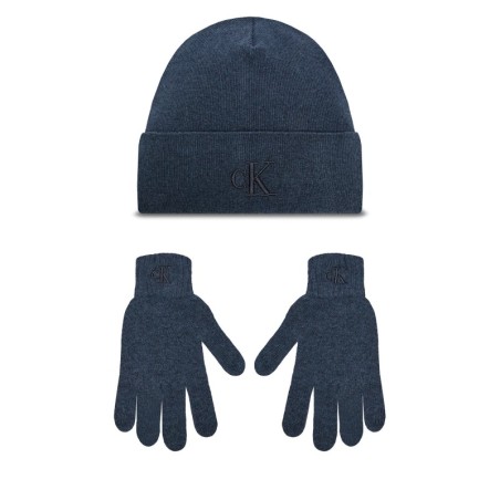 Set Mütze und Handschuhe Calvin Klein K50K512469 Blau