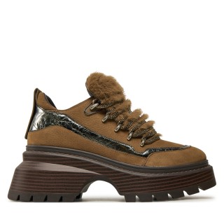 Halbschuhe MICHAEL Michael Kors Shiloh Bootie 40F4SSFE8L Braun