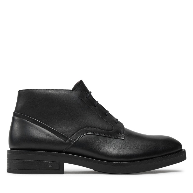 Schnürschuhe Tommy Hilfiger Tl Lth Boot FM0FM05265 Schwarz