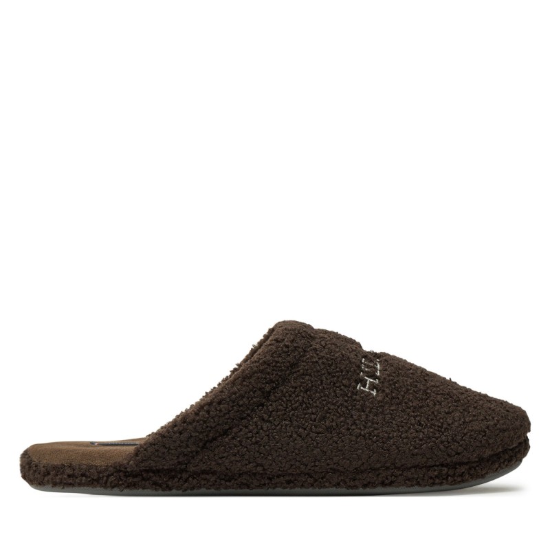 Hausschuhe Tommy Hilfiger Warm Curly House Shoe FM0FM05226 Braun