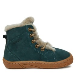 Schnürschuhe Froddo Minni Suede Laces G2110140-5 S Türkisfarben