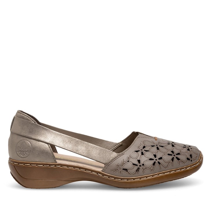 Halbschuhe Rieker 41356-64 Beige