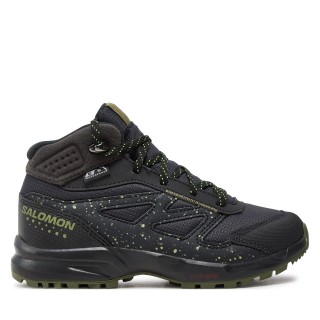Trekkingschuhe Salomon Outway Mid Climasalomon™ Waterproof L47283500 Schwarz