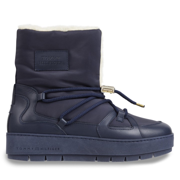 Schneeschuhe Tommy Hilfiger Tommy Essential Snowboot FW0FW07504 Blau