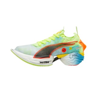 Puma Fast-R NITRO Elite 2 Marathon Series Blau Grün  Damenschuhe, Größe 39 - EUR