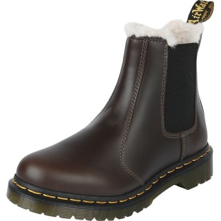 Dr. Martens Boot - 2976 Leonore - Dark Khaki Orleans - EU36 bis EU38 - für Damen - Größe EU36 - braun