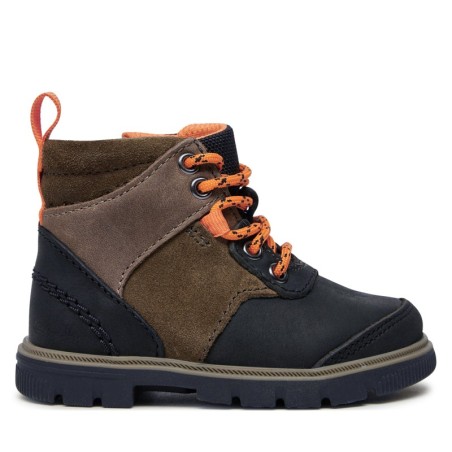 Schnürschuhe Clarks Lorcam Hike T 26178391 Khakifarben
