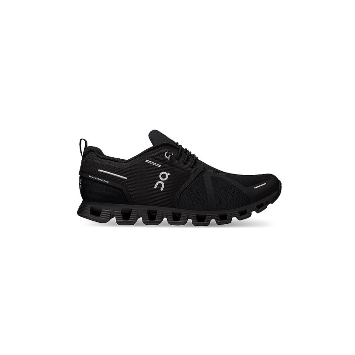 ON Herren Freizeitschuhe Cloud 5 Waterproof ALL BLACK schwarz | 42
