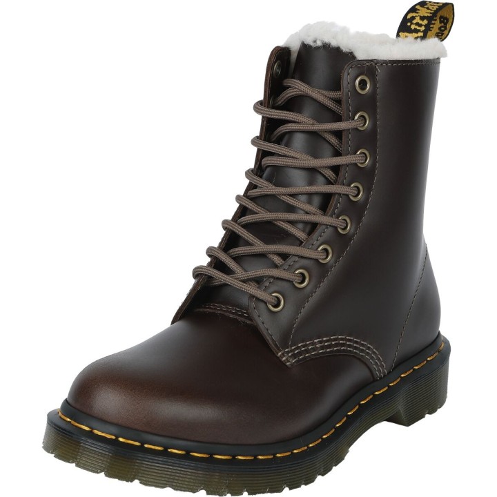 Dr. Martens Boot - 1460 Pascal Serena - Dark Khaki Orleans - EU36 bis EU38 - für Damen - Größe EU36 - braun