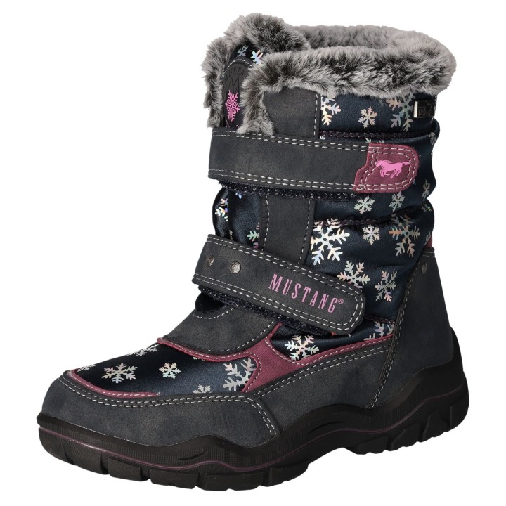 Mustang Shoes Winterstiefel, Winterstiefel, Klettstiefel in bequemer Weite