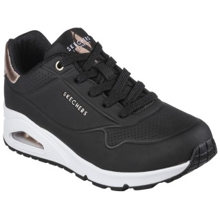 Skechers Sneaker "UNO GOLDEN AIR", Freizeitschuh, Halbschuh, Schnürschuh mit Metallic-Einsatz