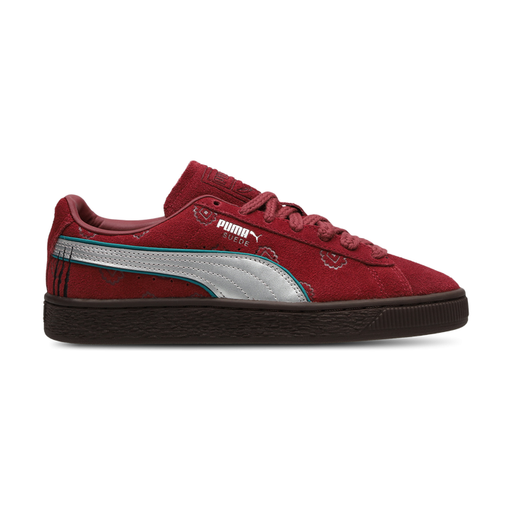 Puma Suede Unisex Schuhe - Rot - Größe: 35.5 - Wildleder - Foot Locker