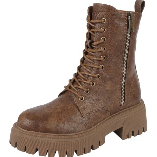 Dockers by Gerli Schnürstiefel - Schnürboots - EU37 bis EU41 - für Damen - Größe EU37 - braun