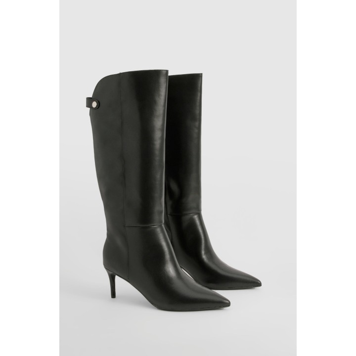 Kniehohe Stiletto-Stiefel - Black - 38, Black