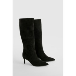 Kniehohe Stiletto-Stiefel - Black - 38, Black