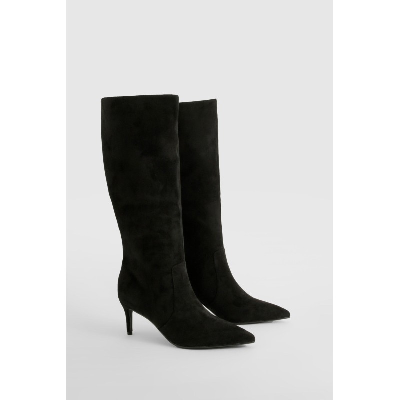 Kniehohe Stiletto-Stiefel - Black - 38, Black