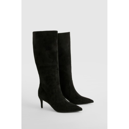 Kniehohe Stiletto-Stiefel - Black - 38, Black