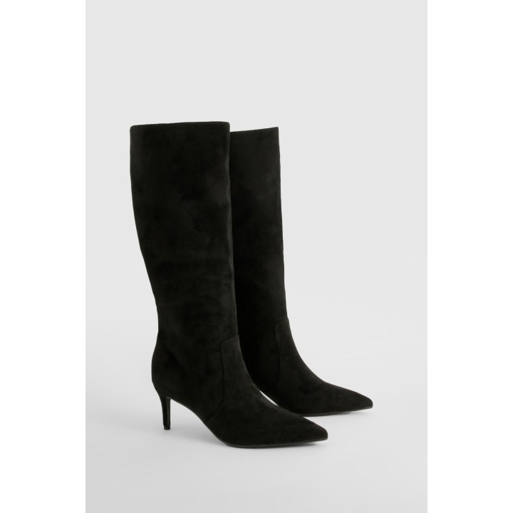 Kniehohe Stiletto-Stiefel - Black - 38, Black