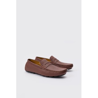 Braune Loafer aus Wildlederimitat - 40, Braun