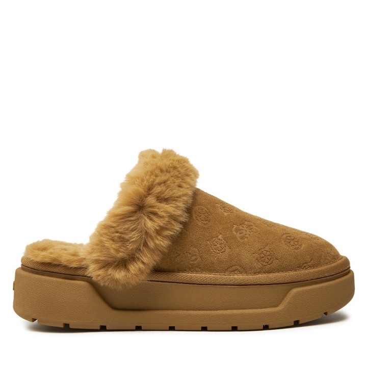 Hausschuhe Guess Unika3 FLFUK3 FAL06 Braun