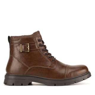 Schnürschuhe Lanetti BENGAL-03 MBS Braun