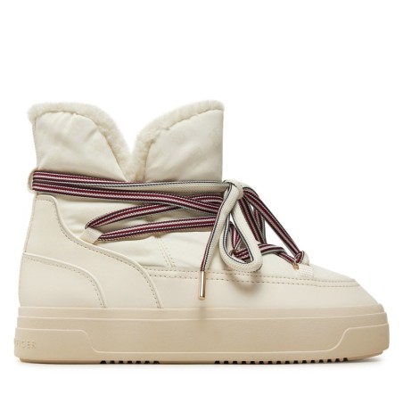 Schneeschuhe Tommy Hilfiger Snowboot Monogram Faux Fur FW0FW08389 Beige
