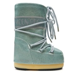 Schneeschuhe Moon Boot Icon Junior Glitter 80D3400290 Blau