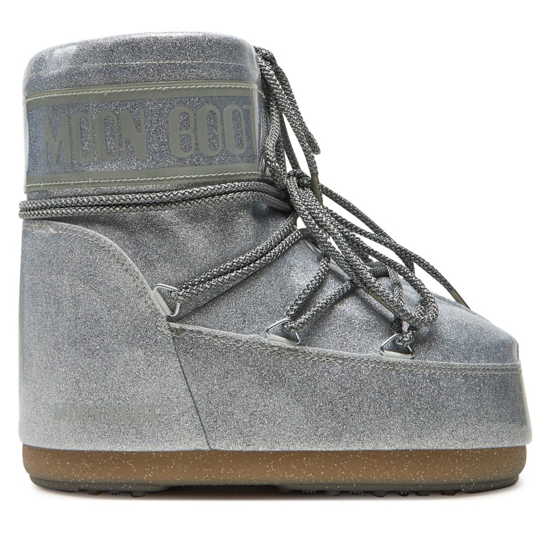 Schneeschuhe Moon Boot Icon Low Glitter 80D1409440 Silberfarben