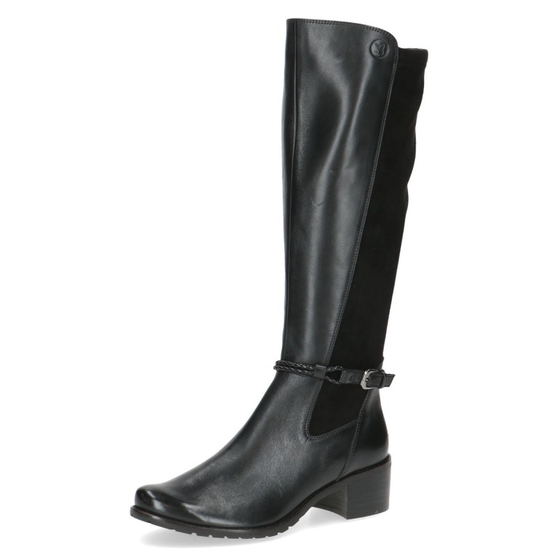 Caprice Stiefel, Blockabsatz, Langschaftstiefel, Businessstiefel mit Reißverschluss