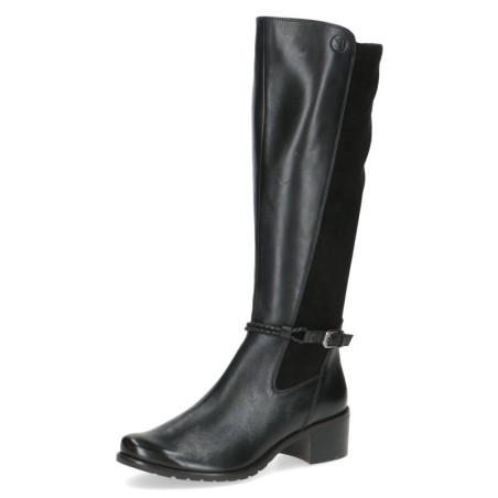 Caprice Stiefel, Blockabsatz, Langschaftstiefel, Businessstiefel mit Reißverschluss