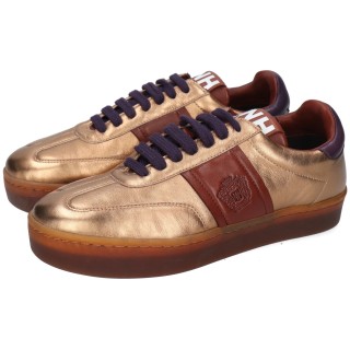 Melvin & Hamilton Sneaker "Amira 1", Retro Sneaker, Schnürschuh, Court Sneaker mit Metallic Effect