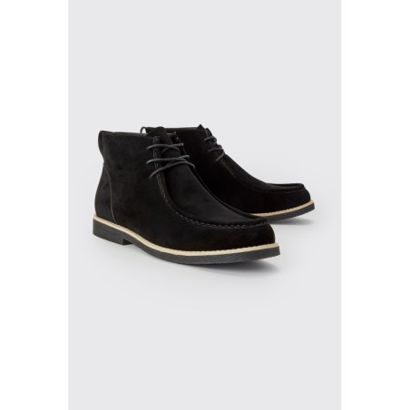 Desert-Stiefel mit Schürze - Schwarz - 43, Schwarz