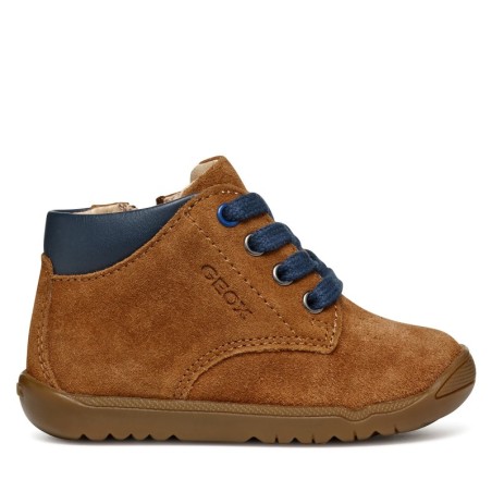 Schnürschuhe Geox B Macchia Boy B464NA 022BC C6000 Braun
