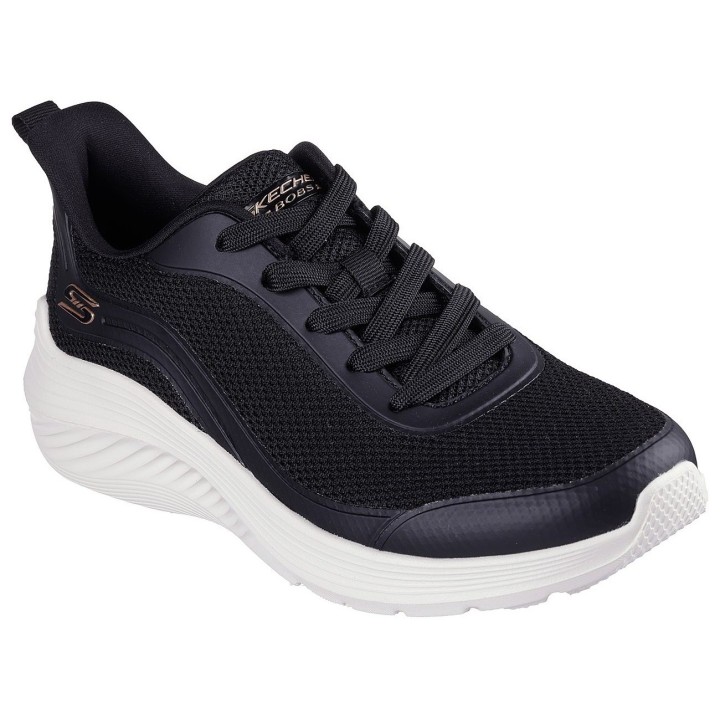 Skechers Sneaker "BOBS SQUAD WAVES-STILL WADING", Trainingsschuh, Freizeitschuh mit Strech-Schnürsenkeln zum Schlupfen