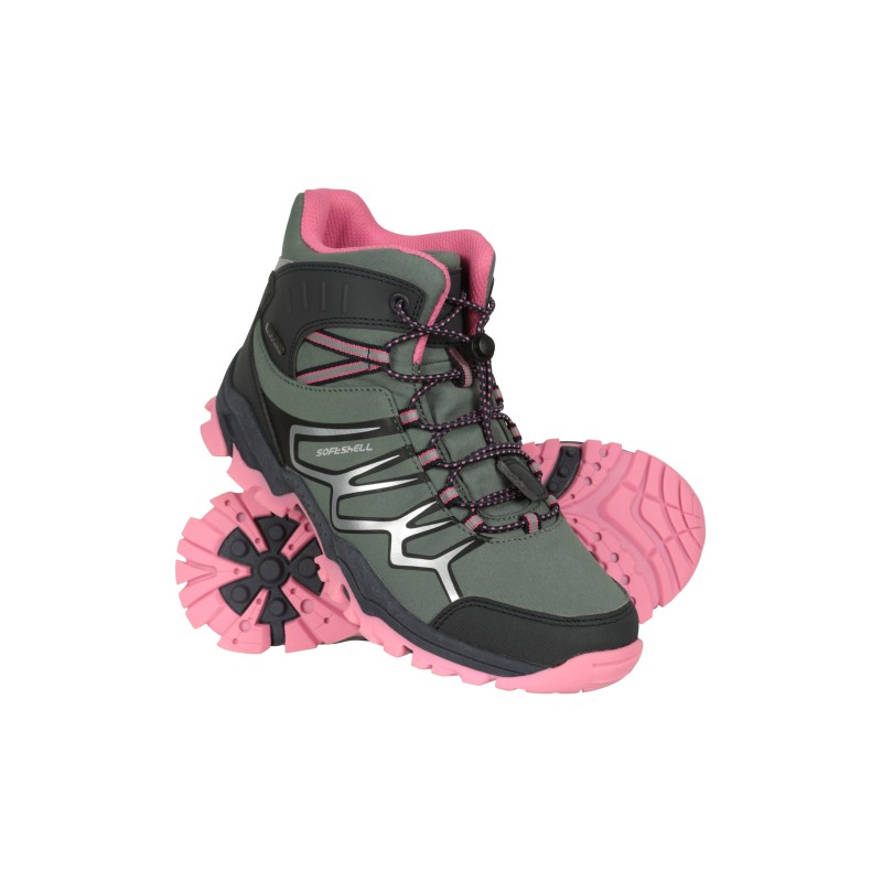 Softshell-Kinderstiefel - Dunkel-Khaki