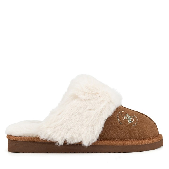 Hausschuhe Beverly Hills Polo Club WFA3417-1 Braun