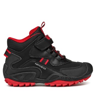 Schnürschuhe Geox Jr New Savage B Abx J261WB 050BU C0048 D Schwarz