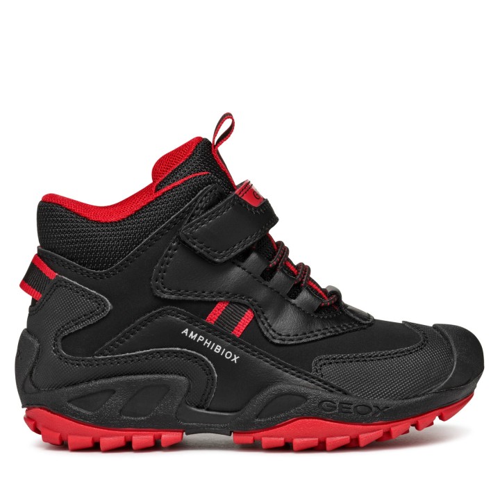 Schnürschuhe Geox Jr New Savage B Abx J261WB 050BU C0048 D Schwarz