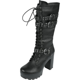 Gothicana by EMP - Gothic Stiefel - EU38 bis EU40 - für Damen - Größe EU38 - schwarz